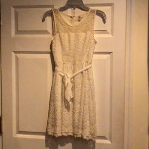 Beautiful, ornate white lace dress